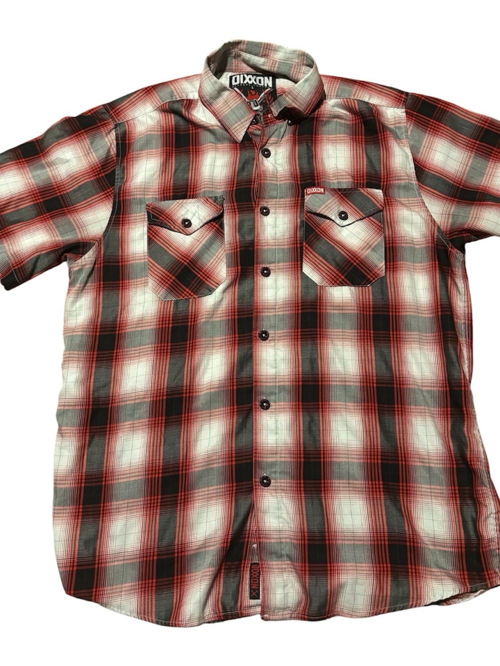 DIXXON Mens Large Bamboo Blend Short Sleeve CAPONE Shirt